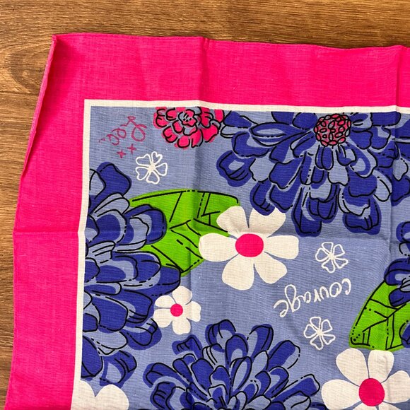 Lilly Pulitzer Breast Cancer Awareness Scarf/ Bandana  - Ford  Bundle 21" - Picture 4 of 12